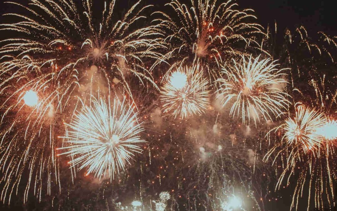 Fireworks or fire show