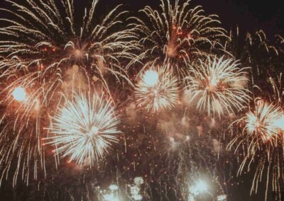 Fireworks or fire show